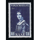 Special stamp series: Charity issue in favor of Volkshilfe - Germany / Saarland 1956 - 5 Franc