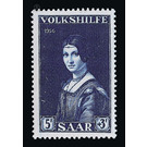 Special stamp series: Charity issue in favor of Volkshilfe - Germany / Saarland 1956 - 5 Franc