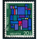 Stained glass squares  - Switzerland 1970 - 20 Rappen