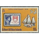 Stamp from 1939, sailing ship "Kiakia" - Micronesia / Gilbert and Ellice Islands 1974 - 10