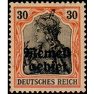 Stamp Germany 1905-20 overloaded - Germany / Old German States / Memel Territory 1920 - 30