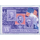 Stamp jubilee U.S.A. - San Marino 1947 - 15