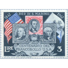 Stamp jubilee U.S.A. - San Marino 1947 - 3