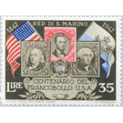 Stamp jubilee U.S.A. - San Marino 1947 - 35