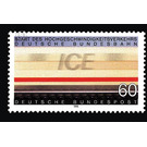 Start of the ICE traffic of the German Federal Railways  - Germany / Federal Republic of Germany 1991 - 60 Pfennig