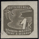 Stylized dove - Germany / Old German States / Bohemia and Moravia 1943 - 1