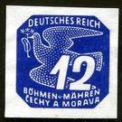 Stylized dove - Germany / Old German States / Bohemia and Moravia 1943 - 12