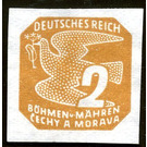 Stylized dove - Germany / Old German States / Bohemia and Moravia 1943 - 2