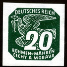 Stylized dove - Germany / Old German States / Bohemia and Moravia 1943 - 20