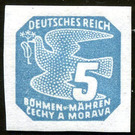 Stylized dove - Germany / Old German States / Bohemia and Moravia 1943 - 5