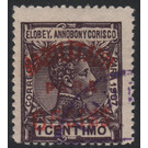 Surcharge 05c on 1c - Central Africa / Equatorial Guinea  / Elobey, Annobon and Corisco 1910 - 5
