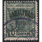 Surcharge 05c on 4c - Central Africa / Equatorial Guinea  / Elobey, Annobon and Corisco 1909 - 5