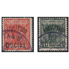 Surcharged Stamps - Central Africa / Equatorial Guinea  / Elobey, Annobon and Corisco 1909 Set