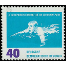 Swimming European Championships, Leipzig  - Germany / German Democratic Republic 1962 - 40 Pfennig