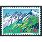 Swiss Alps - Gotthard massif  - Switzerland 1976 - 40 Rappen