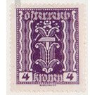 Symbolic representations  - Austria / Republic of German Austria / German-Austria 1922 - 4 Krone