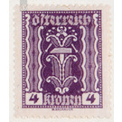 Symbolic representations  - Austria / Republic of German Austria / German-Austria 1922 - 4 Krone