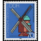 Technical monuments of the GDR - windmills  - Germany / German Democratic Republic 1981 - 70 Pfennig