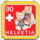 teddy bear  - Switzerland 2002 - 90 Rappen