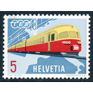 TEE trains  - Switzerland 1962 - 5 Rappen