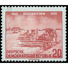 ten years Land reform  - Germany / German Democratic Republic 1955 - 20 Pfennig