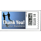 Thank You for Your Business and two people shaking hands - United States of America 2009