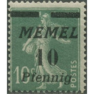 The Seederess, italic overprint Memel - Germany / Old German States / Memel Territory 1922 - 10