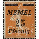 The Seederess, italic overprint Memel - Germany / Old German States / Memel Territory 1922 - 25