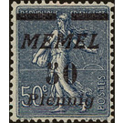 The Seederess, italic overprint Memel - Germany / Old German States / Memel Territory 1922 - 50