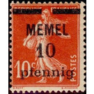 The Seederess, overprint Memel - Germany / Old German States / Memel Territory 1920 - 10