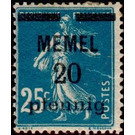 The Seederess, overprint Memel - Germany / Old German States / Memel Territory 1920 - 20