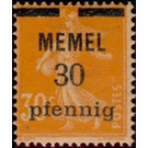The Seederess, overprint Memel - Germany / Old German States / Memel Territory 1920 - 30