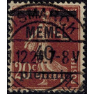 The Seederess, overprint Memel - Germany / Old German States / Memel Territory 1920 - 40