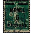 The Seederess, overprint Memel - Germany / Old German States / Memel Territory 1921 - 5