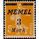 The Seederess, overprint Memel - Germany / Old German States / Memel Territory 1922 - 3