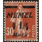 The Seederess, overprint Memel - Germany / Old German States / Memel Territory 1922