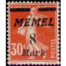 The Seederess, overprint Memel - Germany / Old German States / Memel Territory 1922 - 8