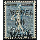 The Seederess, overprint Memel - Germany / Old German States / Memel Territory 1923 - 50