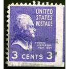 Thomas Jefferson (1743-1826), third President of the U.S.A. - United States of America 1938