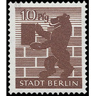 Time stamp series  - Germany / Sovj. occupation zones / Berlin und Brandenburg 1945 - 10 Pfennig