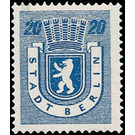 Time stamp series  - Germany / Sovj. occupation zones / Berlin und Brandenburg 1945 - 20 Pfennig