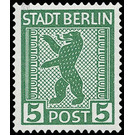 Time stamp series  - Germany / Sovj. occupation zones / Berlin und Brandenburg 1945 - 5 Pfennig