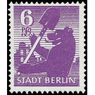 Time stamp series  - Germany / Sovj. occupation zones / Berlin und Brandenburg 1945 - 6 Pfennig