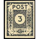 Time stamp series  - Germany / Sovj. occupation zones / East Saxony 1945 - 3 Pfennig