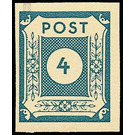 Time stamp series  - Germany / Sovj. occupation zones / East Saxony 1945 - 4 Pfennig