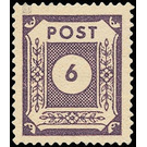 Time stamp series  - Germany / Sovj. occupation zones / East Saxony 1945 - 6 Pfennig