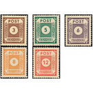 Time stamp series  - Germany / Sovj. occupation zones / East Saxony 1945 Set