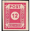 Time stamp series  - Germany / Sovj. occupation zones / East Saxony 1946 - 12 Pfennig