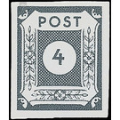 Time stamp series  - Germany / Sovj. occupation zones / East Saxony 1946 - 4 Pfennig