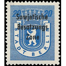 Time stamp series  - Germany / Sovj. occupation zones / General issues 1948 - 20 Pfennig